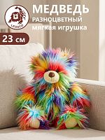 023S Игрушка мягконабивная Медведь разноцветный 23 см