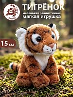 154A23 Игрушка мягконабивная Дикие кошки (Тигр) 15 см