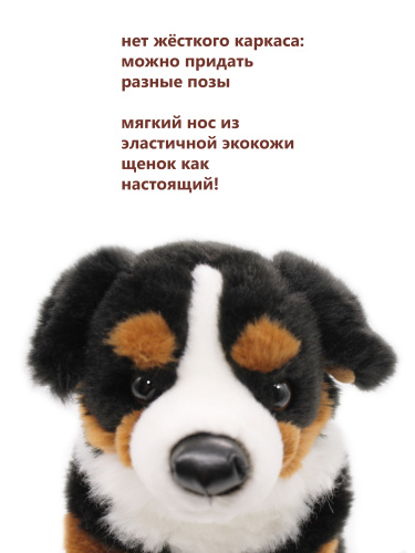 32314A Игрушка мягконабивная Собаки сидящие 30 см (ретривер, берн, овчарка) фото 11